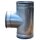 T-Stück 90° für Lüftungsrohr V2A matt mit Dichtung Edelstahl -Wickelfalzrohr / Lüftungsrohr