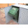 Mülltonnenbox Metall Doppelbox 120l RAL 9006 Wechselschließung mit Pflanzschale