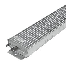 Gitterrostrinne Aluminium & Edelstahl Breite 100-250mm