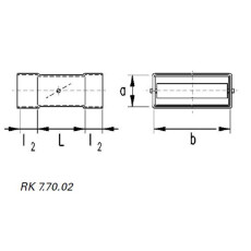 Flachkanal-Rückschlagklappe horizontal Breite 100-200mm