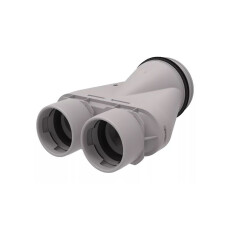 Systemair Tube F Adapter 2x75/125 asym.