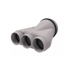 Systemair Tube F Adapter 3x63/125 asym.
